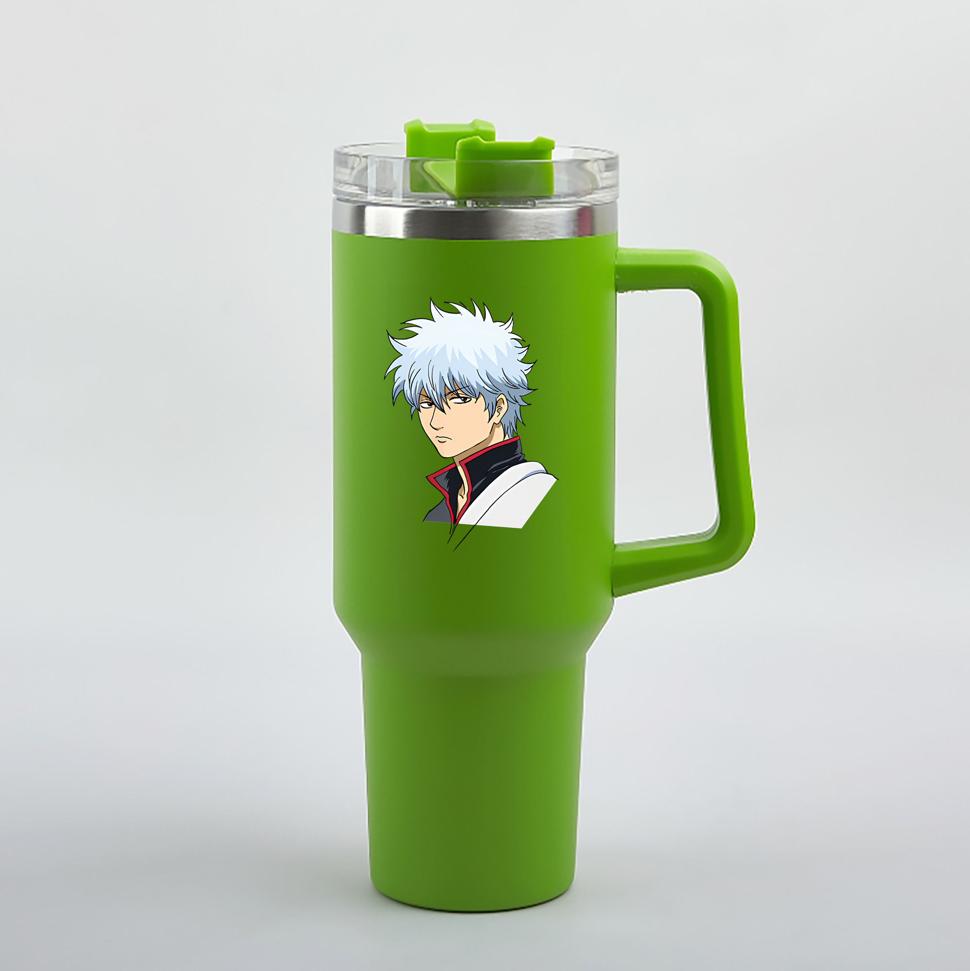 （画像用） ぎんたま 坂田銀時（さかたぎんとき） 神楽 志村新八（しむら しんぱち） GINTAMA Sakata Gintoki Kagura Shimura Shinpachi 1200mL車用タンブラー（カラープリント）
